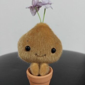 ミニチュアドール☆ぬいぐるみ☆ちょこんと植木鉢☆フラワーさん☆