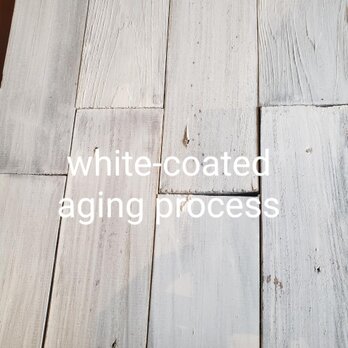 ホワイトカラー廃古材加工板1ｍ20枚1セットの画像