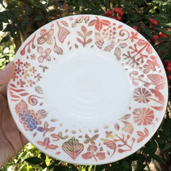 kakiotoshi plate　－ ”世界の花々”の画像