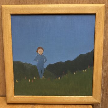 油彩画 「無題」（ハンドメイド木製額縁付き） | iichi 日々の