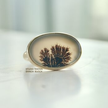 K10[botanical artのdendritic agate]ringの画像