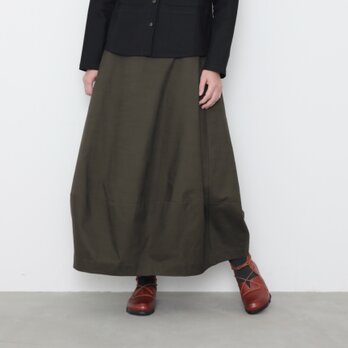 balloon skirt / D khaki　スカート丈 86cmの画像