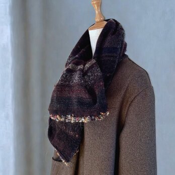 3way大判ストール　ブラック