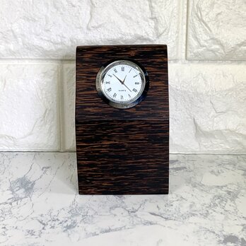 風変わりな木ビンロウジュの置き時計　＊売約済の画像