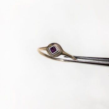 k18 Rhodolite Garnet リング/ 受注制作の画像