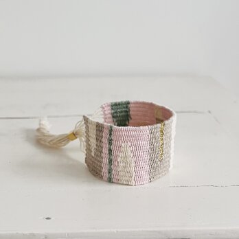 Handwoven cuff 手織りのカフス Cの画像