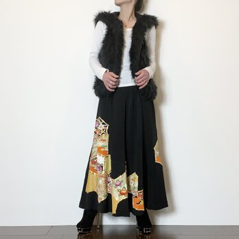 着物リメイク　留袖マーメイドフレアスカートの画像