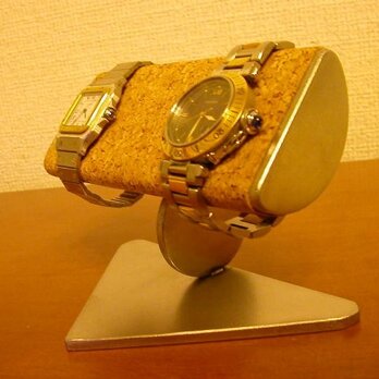 腕時計スタンド　ラッピング　名入れ　刻印　半円パイプ腕時計スタンドの画像