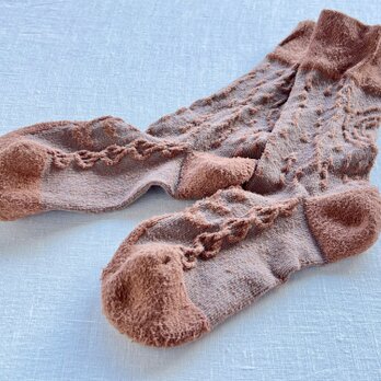 forest silk socks no.7 deep autumnの画像