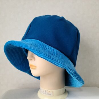 魅せる帽子☆ふんわり♪春ブルーのクロッシュの画像