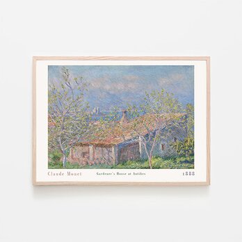 クロード・モネ "Gardener's House at Antibes" / アートポスター 風景画 パステルカラーの画像
