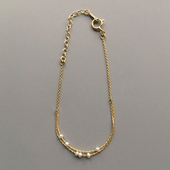 18KGP Keshi Pearl Braceletの画像