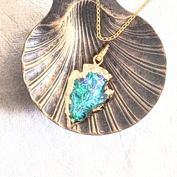 天然石クリスタルのネックレスNatural crystal necklace【1145】＃ギフトの画像