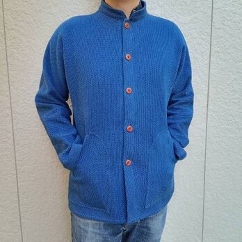 善工房×コトデモ　コラボ天然藍染刺子ジャケットの画像