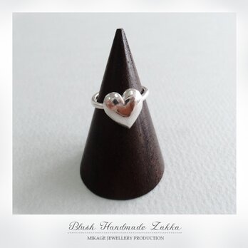 〚 heart 〛sv925 simple heart ring