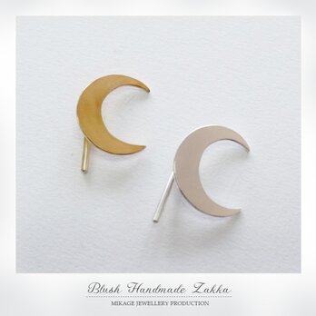 〚 moon 〛sv925 simple crescent moon hair cuffの画像