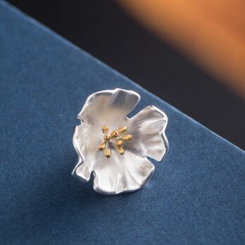 ＜受注制作＞ひなげしの花のブローチ　ご褒美　プレゼント　C020の画像