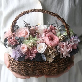 Flowerbasket Antique Pinkroseの画像