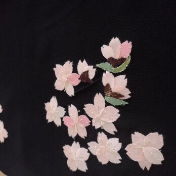 ヴィンテージ着物から桜ストールの画像