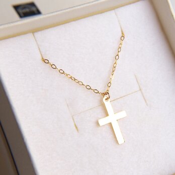 "cross クロス " K14  ネックレス ペンダント ゴールド 十字架