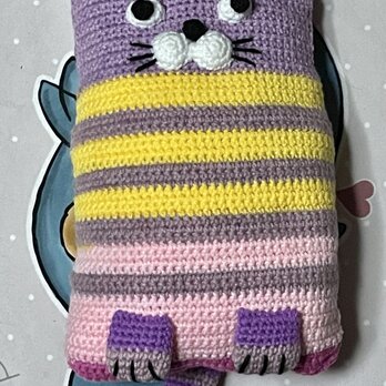 Crochet Animal Lucy the cat かぎ針編み動物かわいい猫　編みぐるみ『ルーシー・ザ・キャト 』の画像