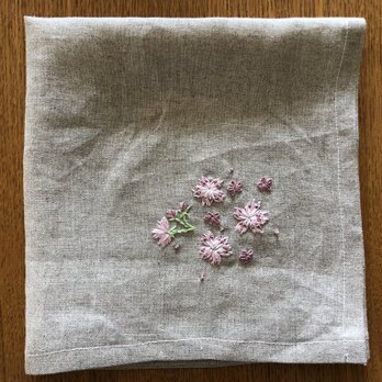 刺繍ハンカチ☆さくらの画像