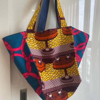 オーダー品　アフリカ布バルーンバッグの画像