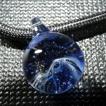 ブルーホール銀河（ガラス、とんぼ玉、宇宙、ペンダント）の画像