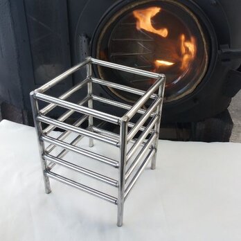 原始焼き　高級ステンレス　yumi's　魚焼き　枠　5L 　炉端　囲炉裏　火鉢の画像