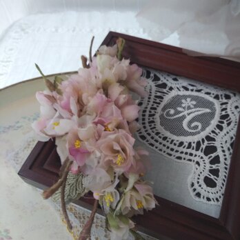ブローチ　八重桜〈ピンク〉の画像