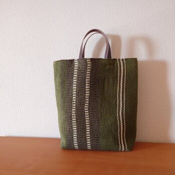 『TATAMI tote×shoulderbag 』畳織り鞄 手織り 手持ち肩掛け2wayバッグの画像