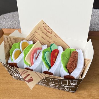 おままごと・セット【サンドイッチランチbox】の画像