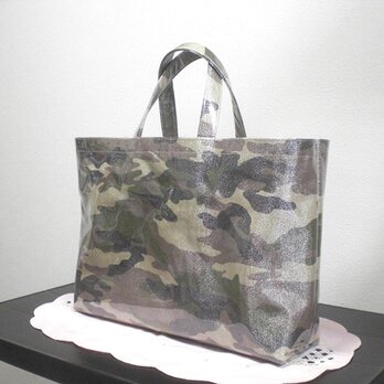 BagビニールA4／リッチ迷彩（シルバー）の画像