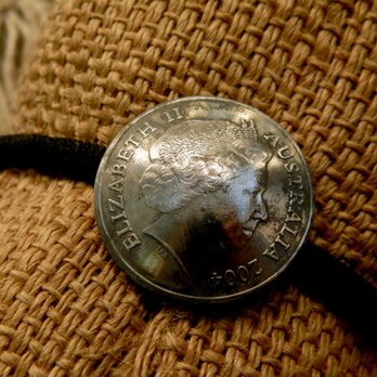 ＃H96  Australia Coin Hair Elasticの画像