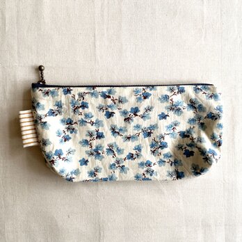 feedsack pouch ~cloudy blue~の画像