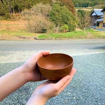 【  人気です 】ごはんが美味しいお椀　欅　rice bowl　0006の画像