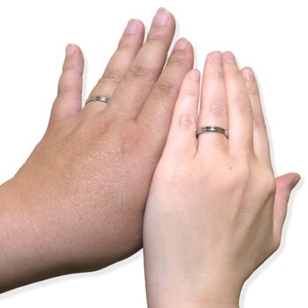 【二連のペアリング】【ネーム刻印無料】【2個売り】【送料無料】#ペアリング #結婚指輪の画像