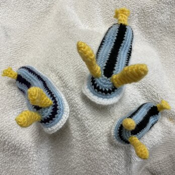 かぎ針編み海洋生物ウミウシかわいい編みぐるみの画像