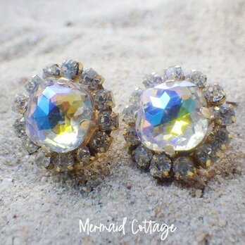 Aurora Mermaid Earrings オーロラシャイン☆ブライダルイヤリングの画像