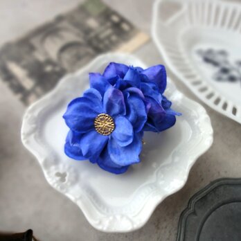 花びらのポニーフック ■ ライラックのふんわりシルエット  ■ ブルーパープルの画像