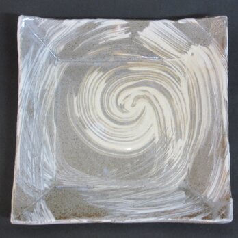 正方形陶板(刷毛目)の画像