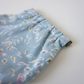 POUCH / fish (bluegray)の画像