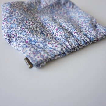 POUCH / flower (blue)の画像