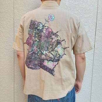 善工房×Ubatamaコラボシャツ（栄螺と帆立）の画像