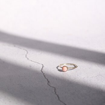 thin ring(pink opal2)【Silver925】の画像