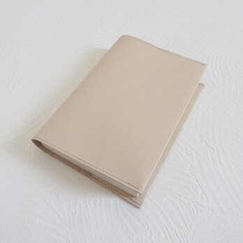 文庫本サイズ対応《ピッグスキン》スムース・一枚革のブックカバー・0796の画像