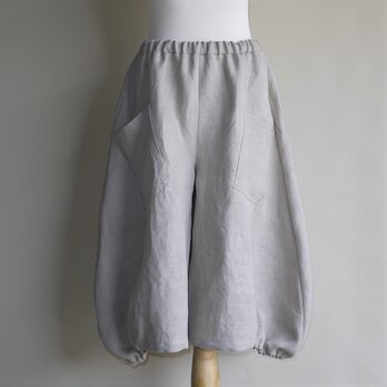 バルーンキュロット◇生成り　ウィンターリネン【厚手 リネン100％】◇M・Ⅼ・LLの画像