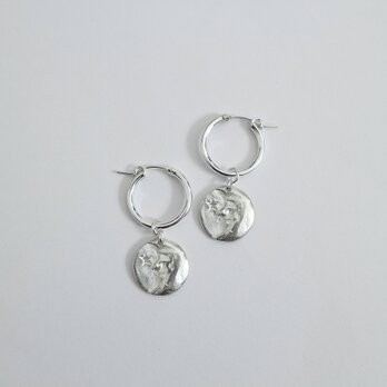 【Silver925】Moon Light pierce～月明かりのフープピアス～の画像