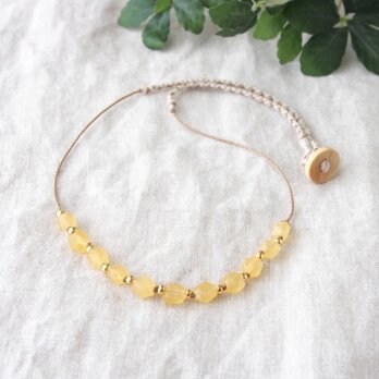 Yellow Line Short Necklace（イエローカルサイト）の画像