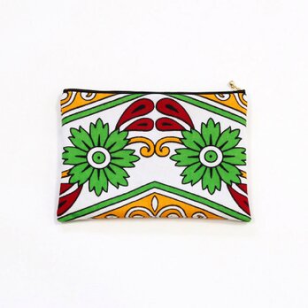 カンガのフラットポーチ｜手帳ケース/ パスポート/ 薬手帳/ 通帳入れ